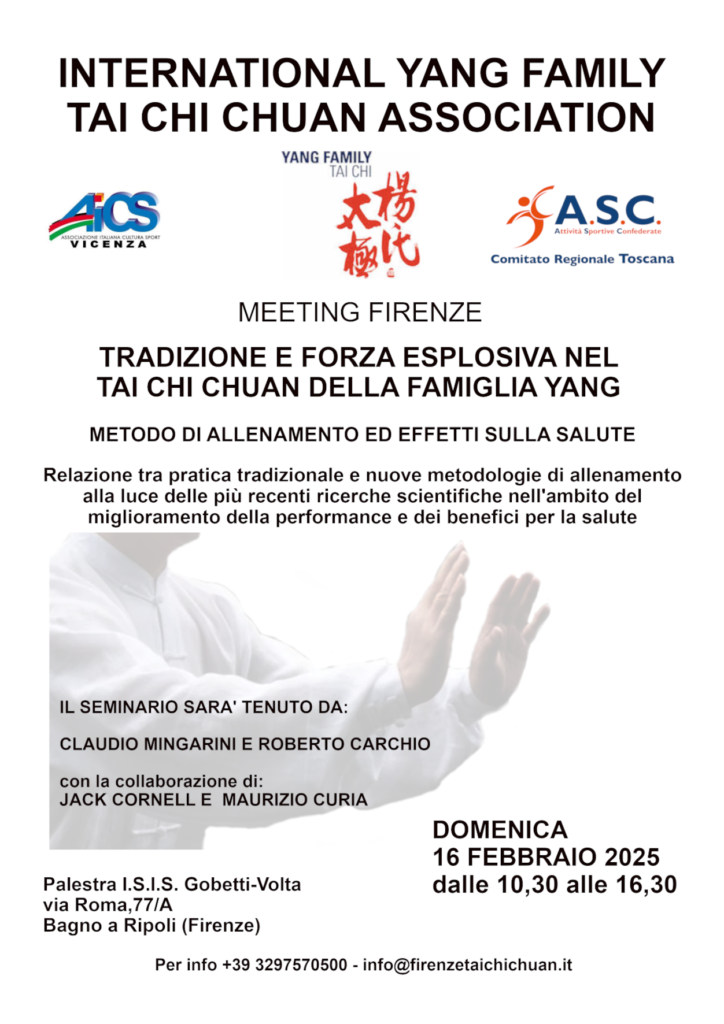 Tradizione e forza esplosiva nel Tai Chi Chuan della famiglia Yang