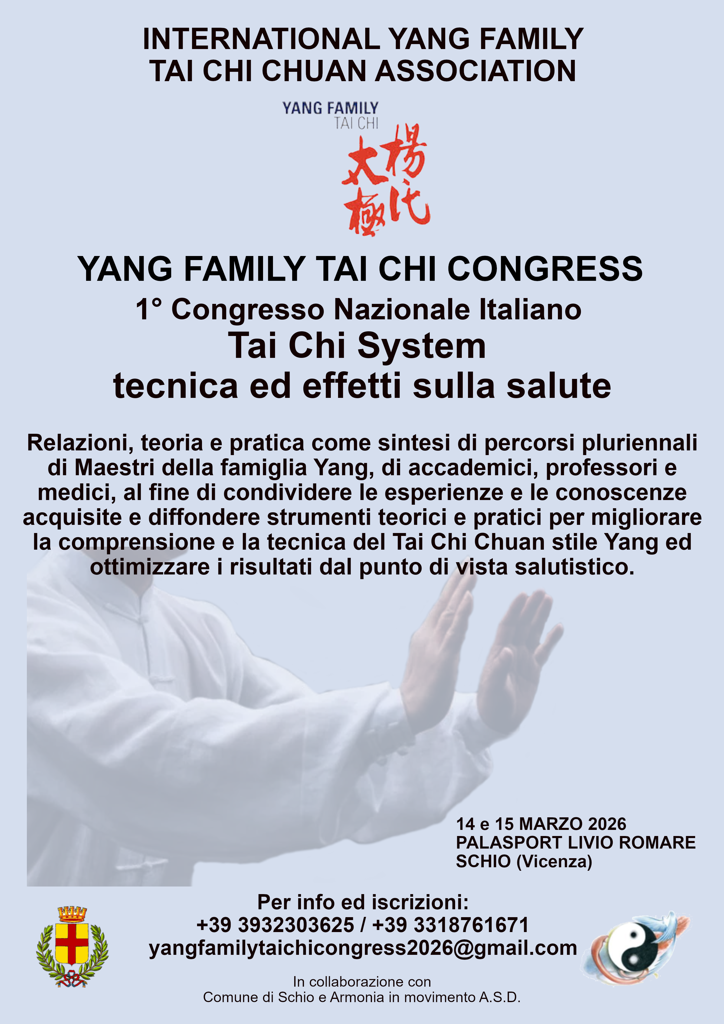 Locandina pagina 1 - Yang Family Tai Chi - Congresso Schio 2026